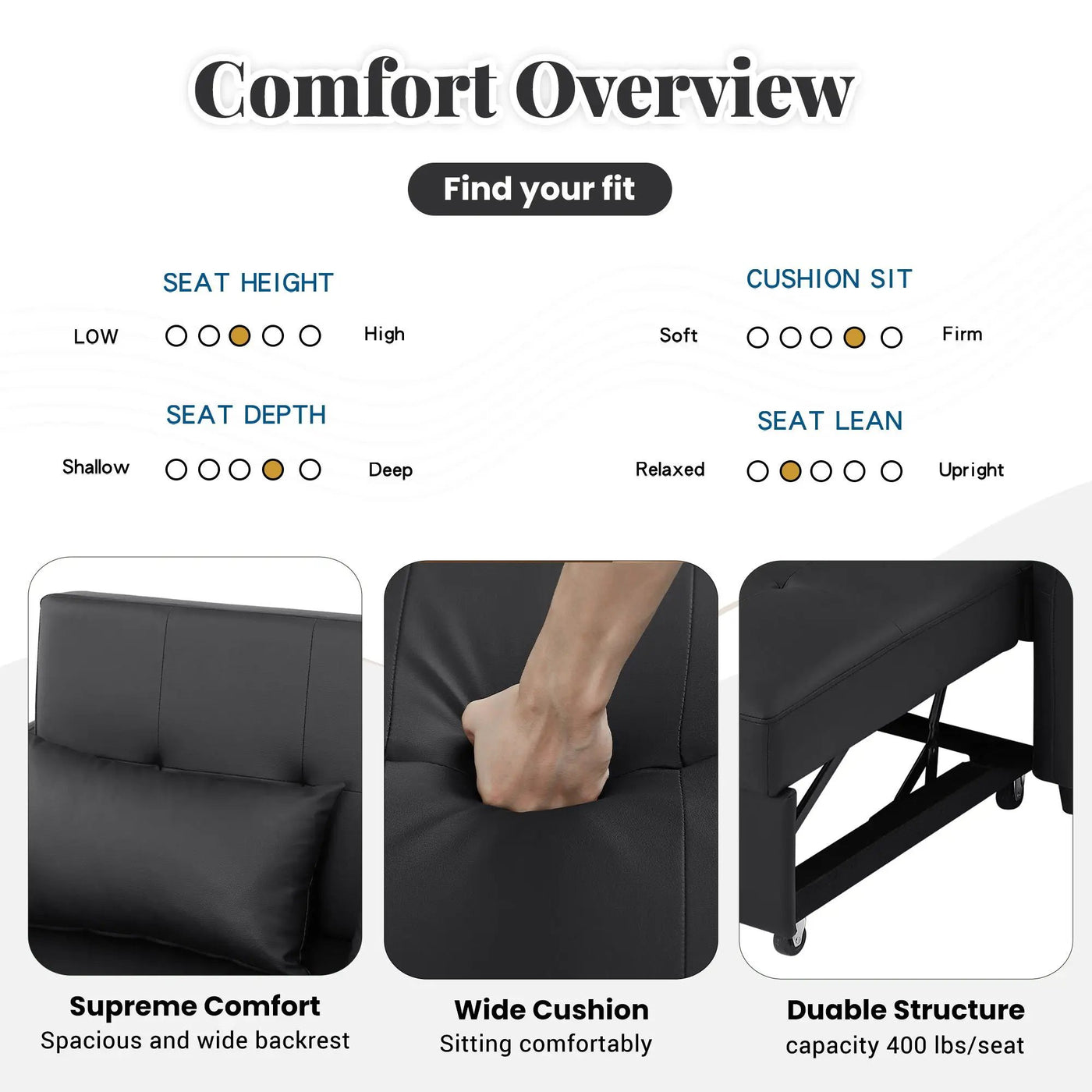 Convertible Sleeper Sofa Bed With 3 USB Ports by HouseOfZazla