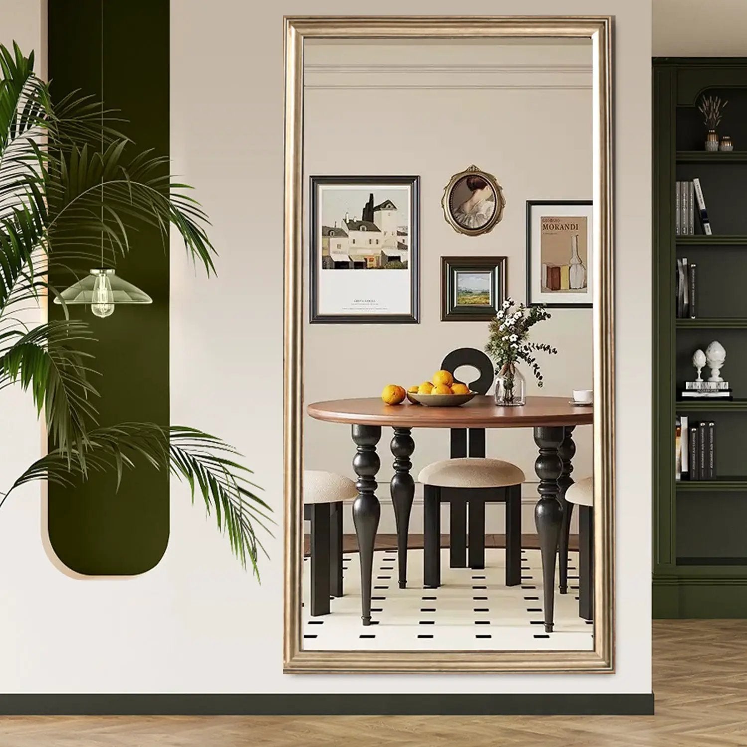 70' x 32' Gold Full Length Floor Mirror with PS Frame by HouseOfZazla
