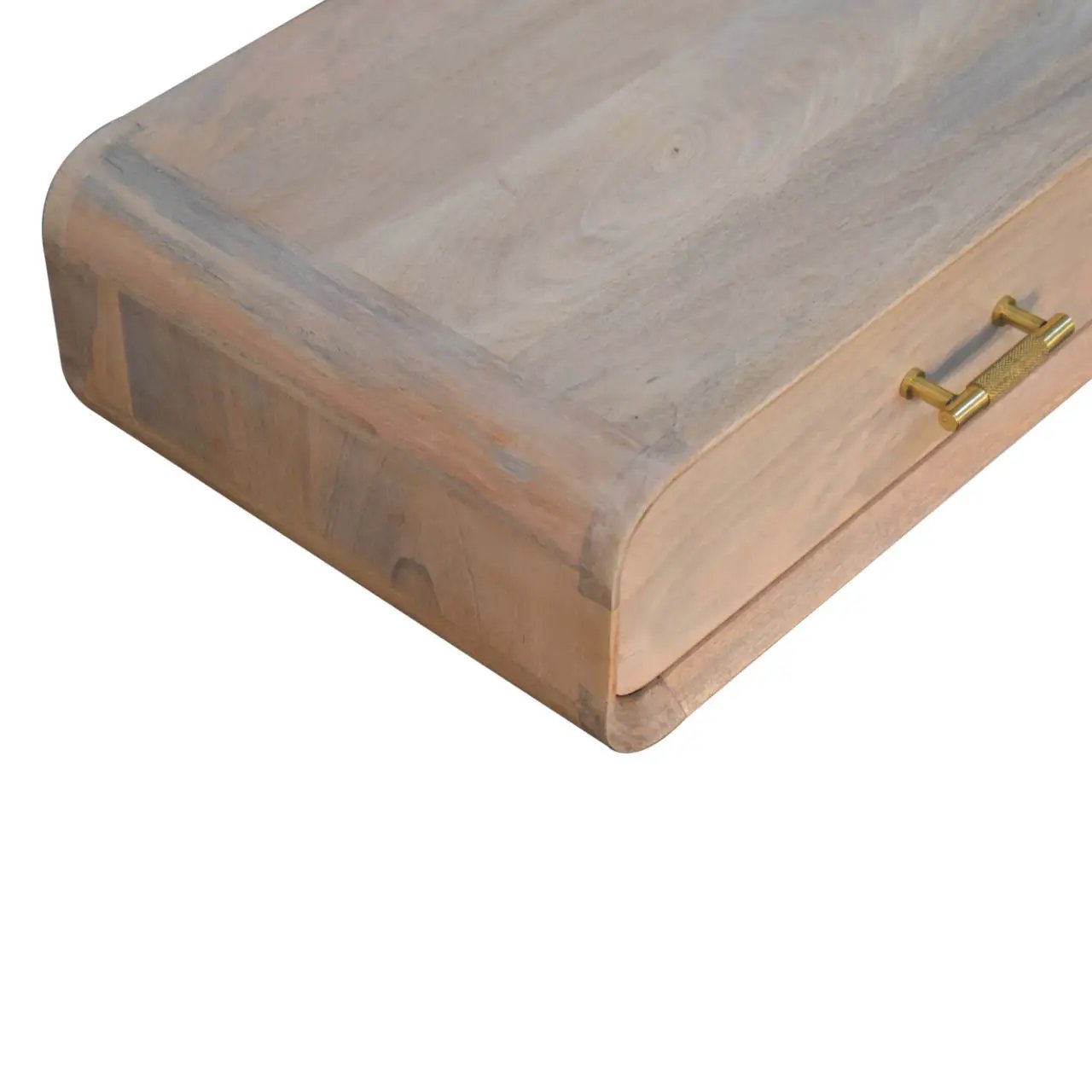 Solid Wood Sonoma T-Bar Wall-Mounted Nightstand, 1-Drawer by HouseOfZazla