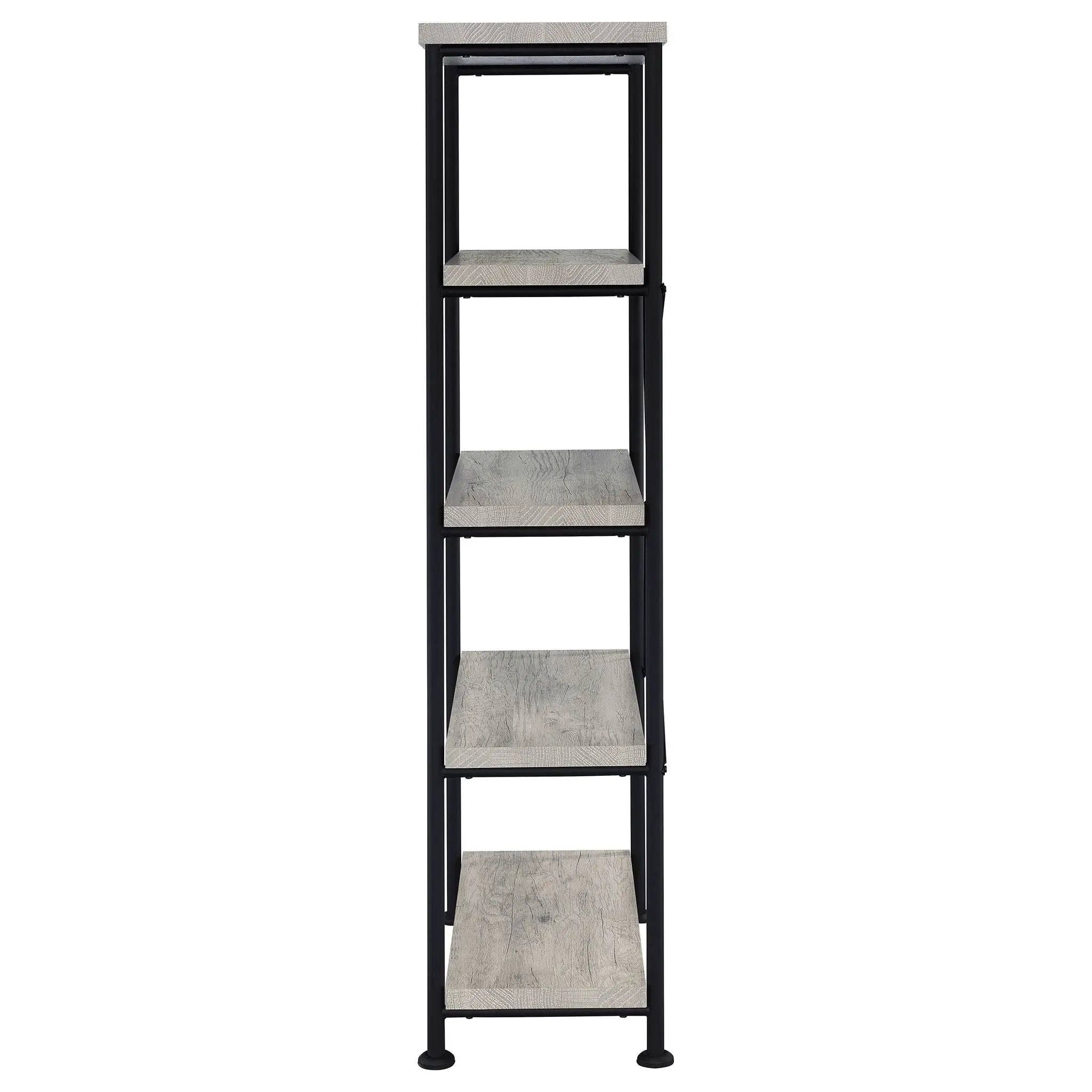 Analiese 63-inch 4-shelf Bookshelf Grey Driftwood by Unique Piece Furniture