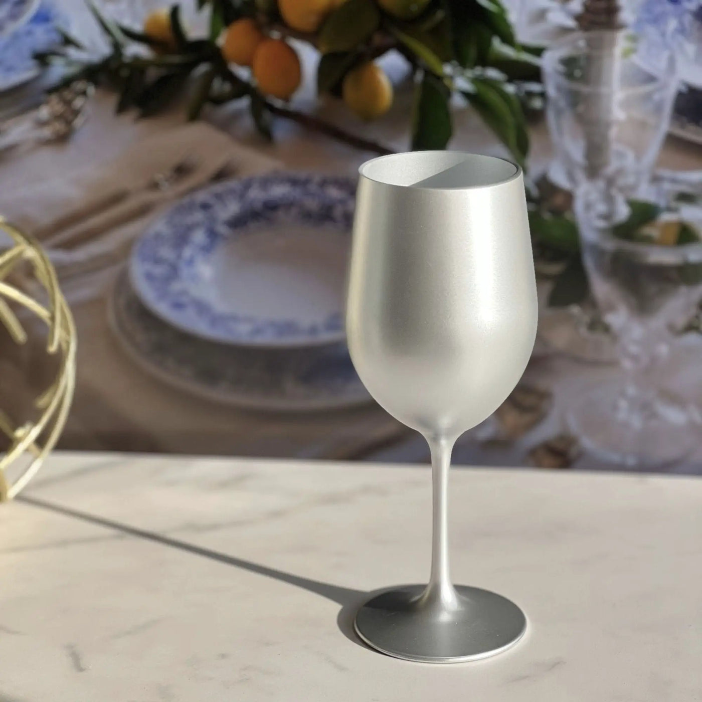 Leadingware Metallic Plastic Wine Glasses (Set of 4) by HouseOfZazla