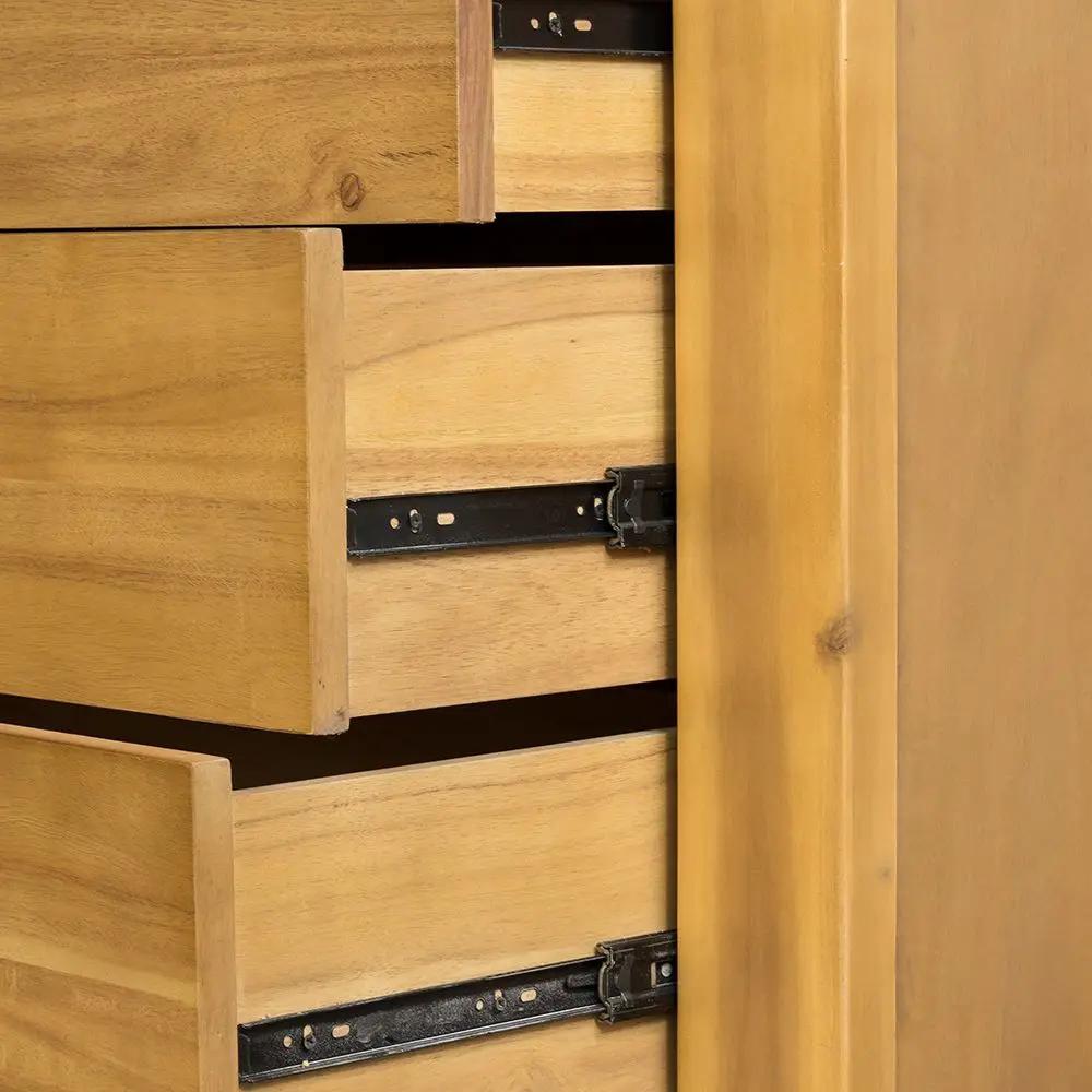 5 Drawer Dresser - Natural Wood / Brown by HouseOfZazla