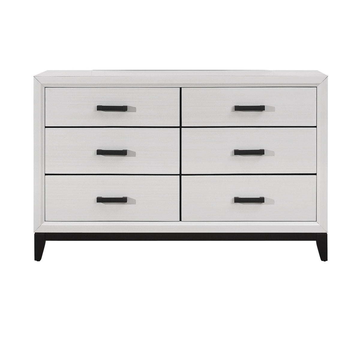 Mirage Dresser with Six Spacious Drawers - Dark Gray or White, photo 2 of 10