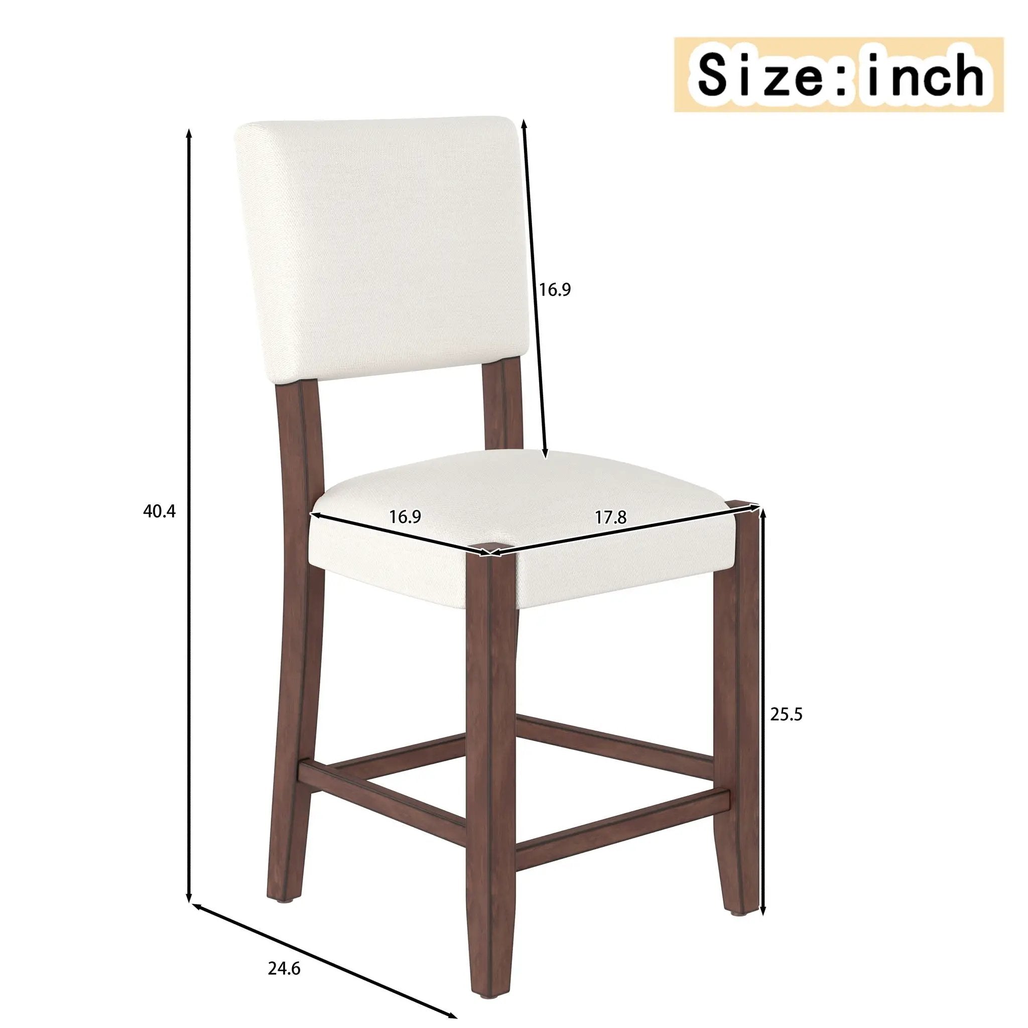 Mid Century Modern Bar Stools, Upholstered Counter Chairs by Unique Piece Furniture