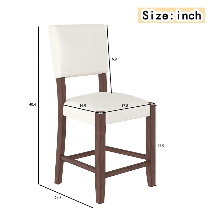 Mid Century Modern Bar Stools, Upholstered Counter Chairs by HouseOfZazla