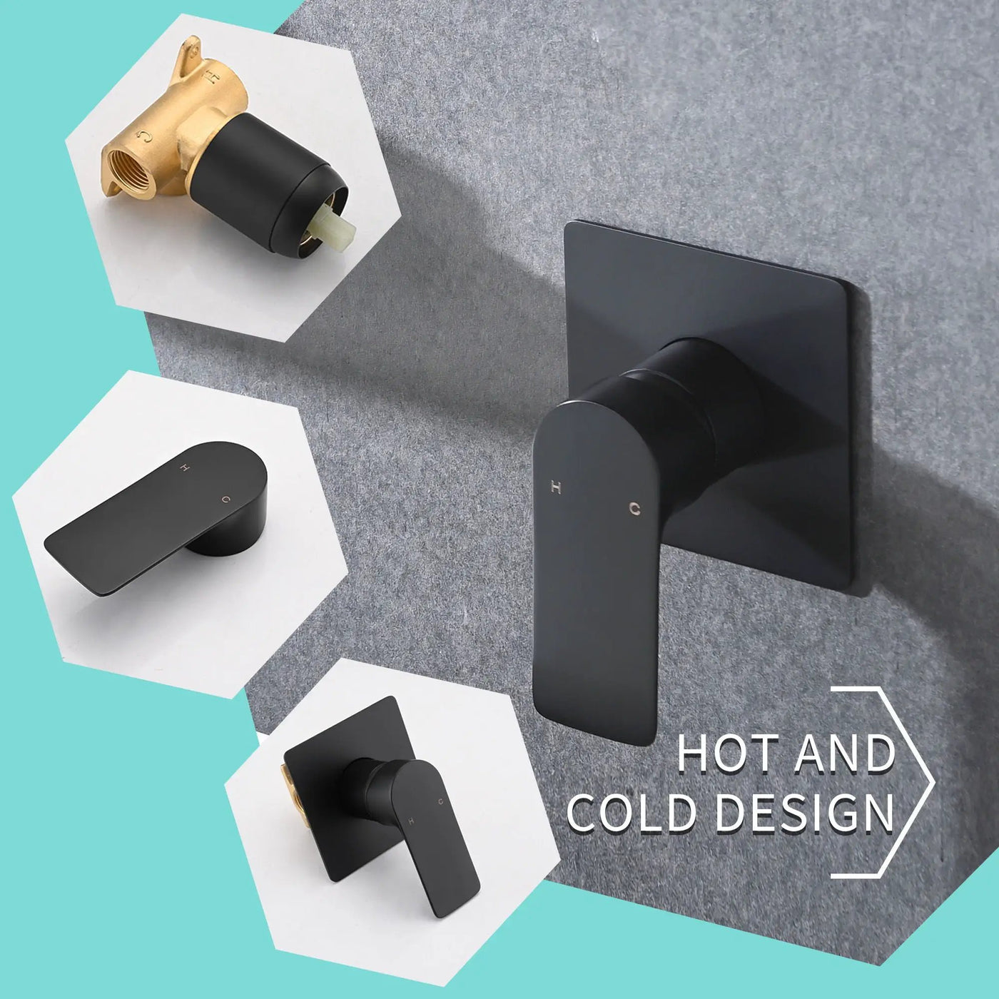 Modern Wall Mount Bathroom Sink Faucet With Waterfall Spout by HouseOfZazla