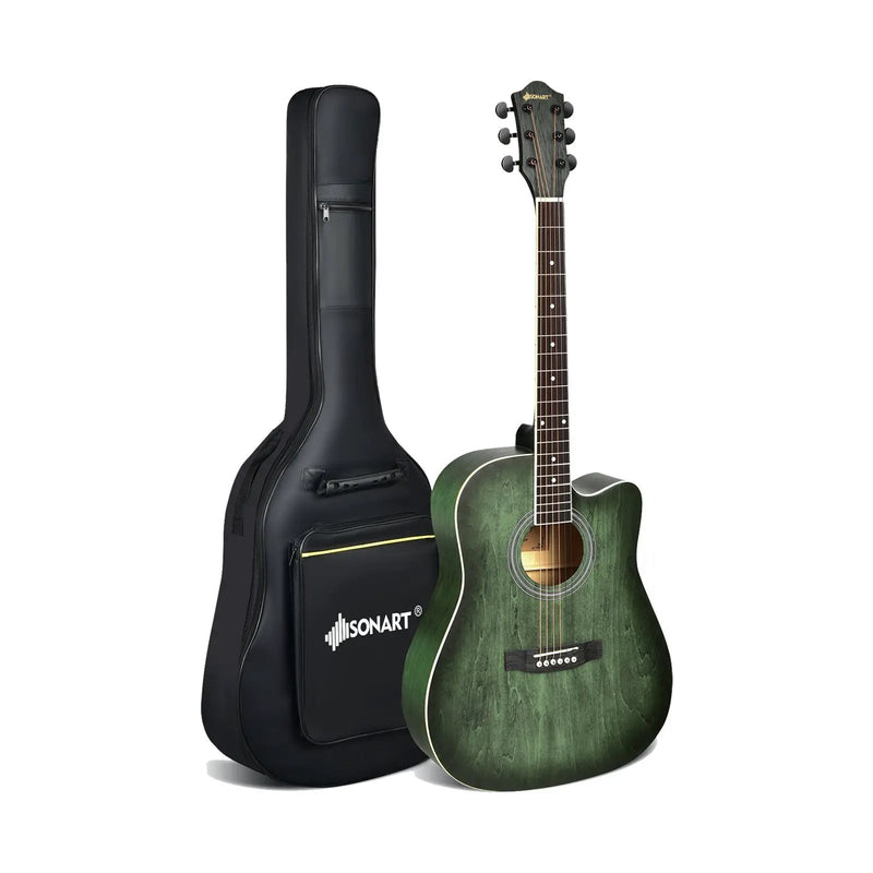 41 Inch Full Size Cutaway Acoustic Guitar Set for Beginner by DirectDeals