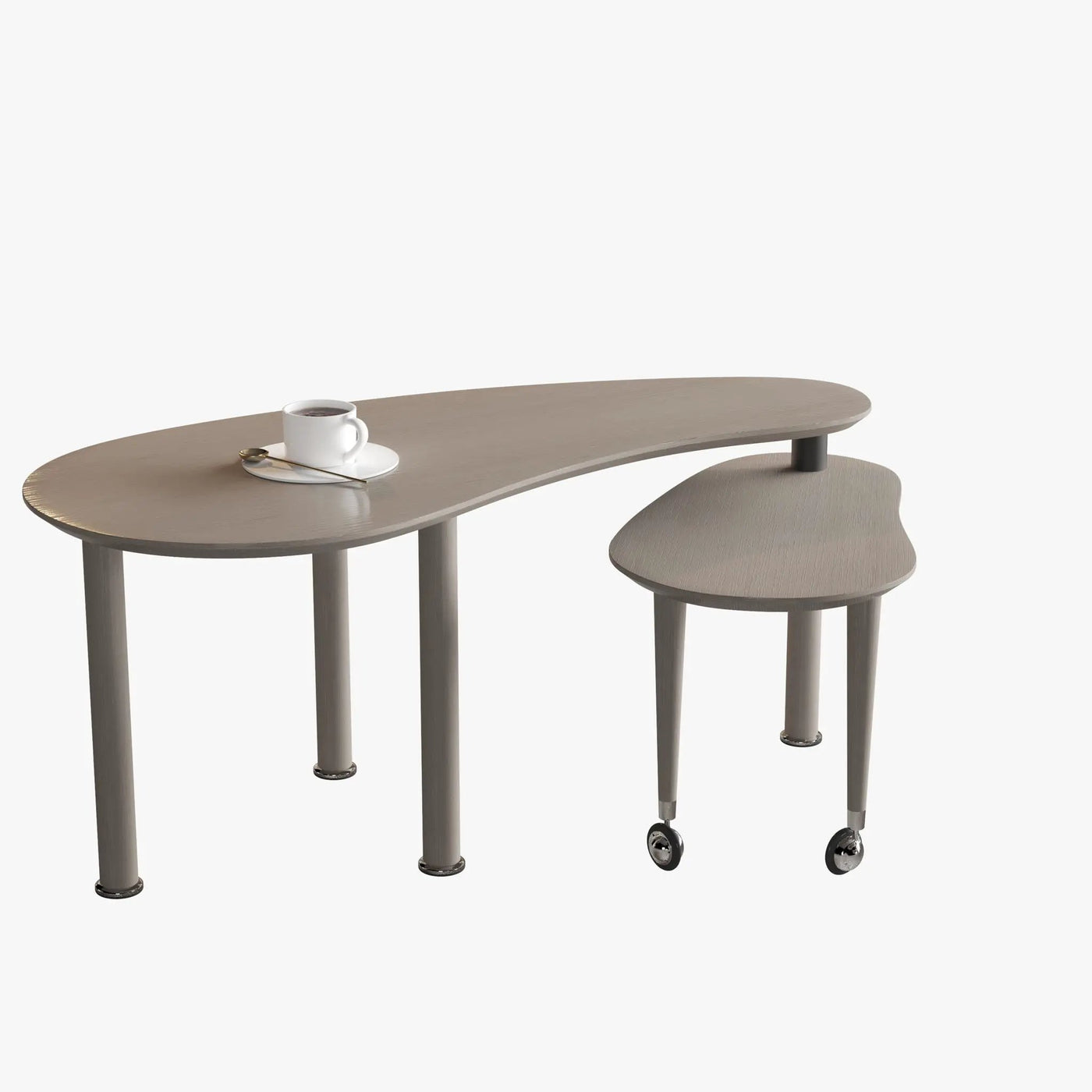 Rotatable Cocktail Table With Solid Legs, 360 Degree Rotating by HouseOfZazla