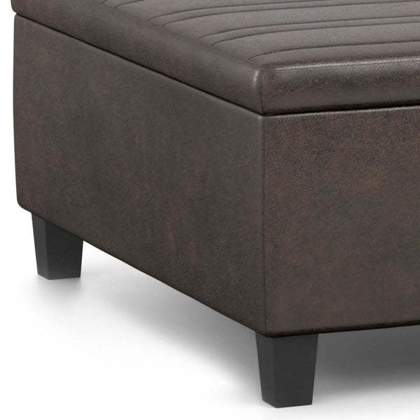 Ellis - Upholstered Coffee Table Storage Ottoman, photo 2 of 7