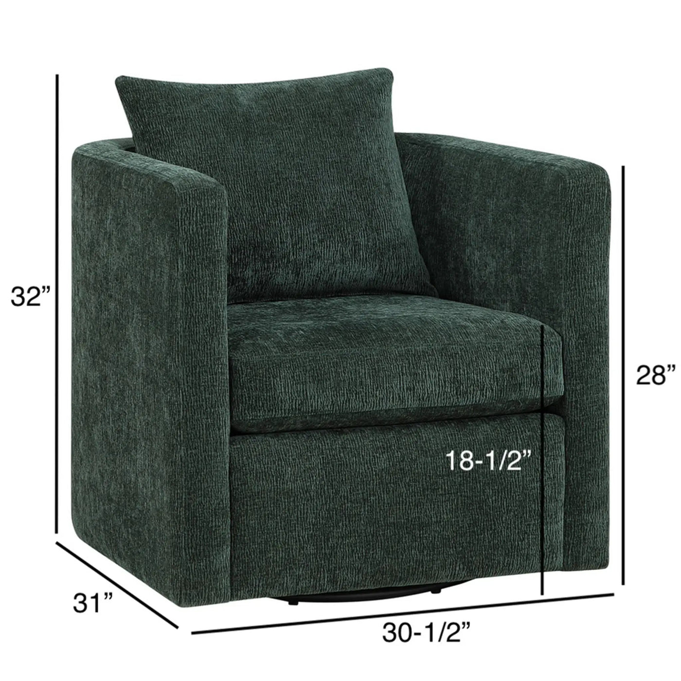 Sutton - Swivel Barrel Chair by HouseOfZazla