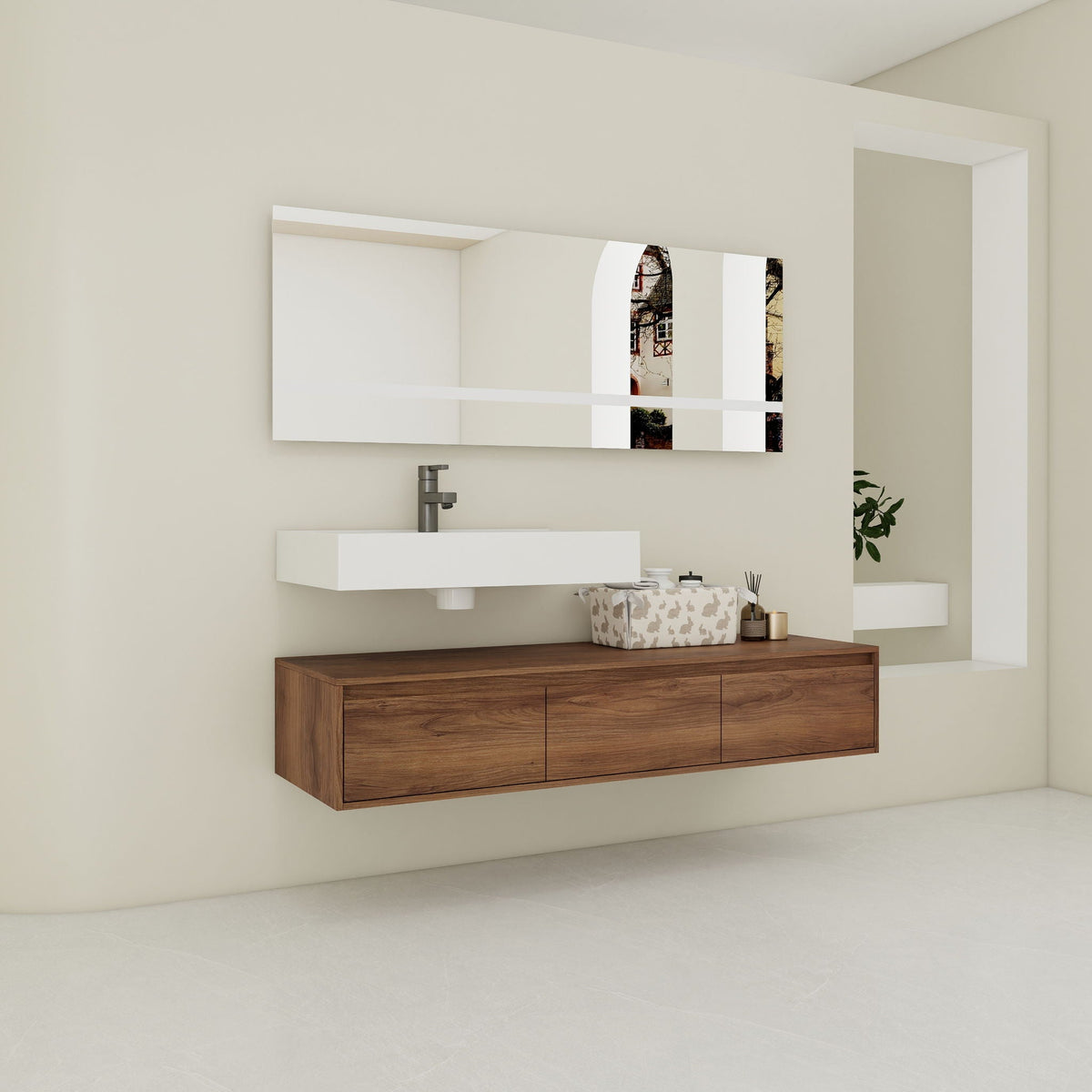 Modern Wall Mounted Bathroom Vanity, photo 5 of 8