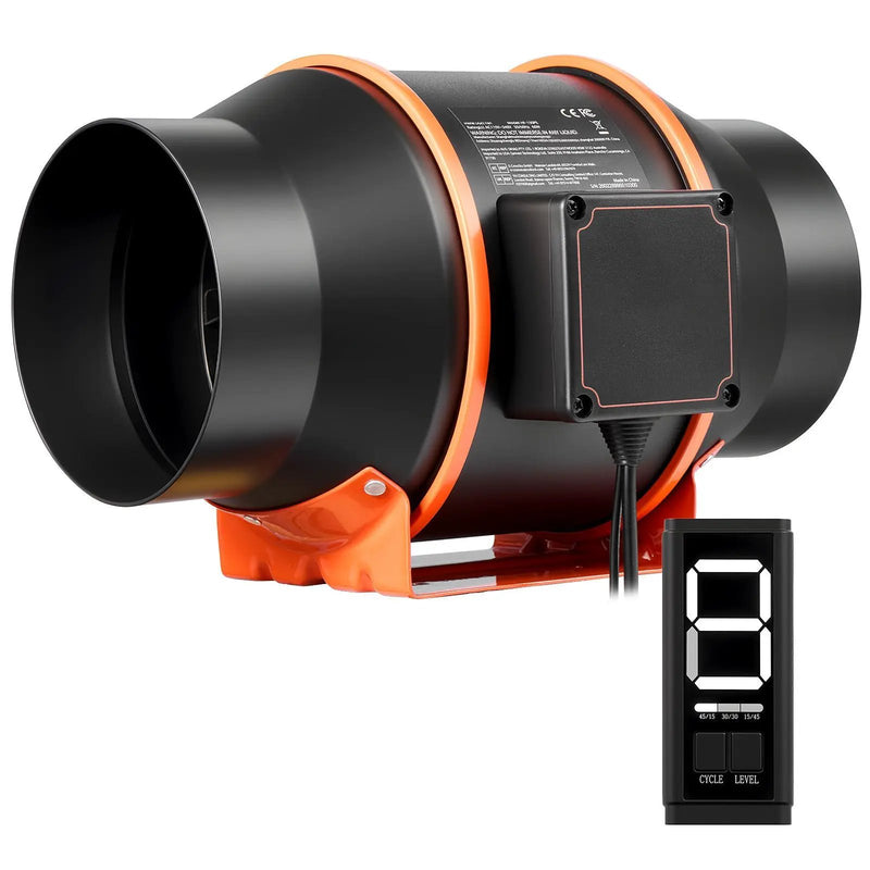 Inline Duct Fan with 402 CFM and 3-Speed Circulation by HouseOfZazla