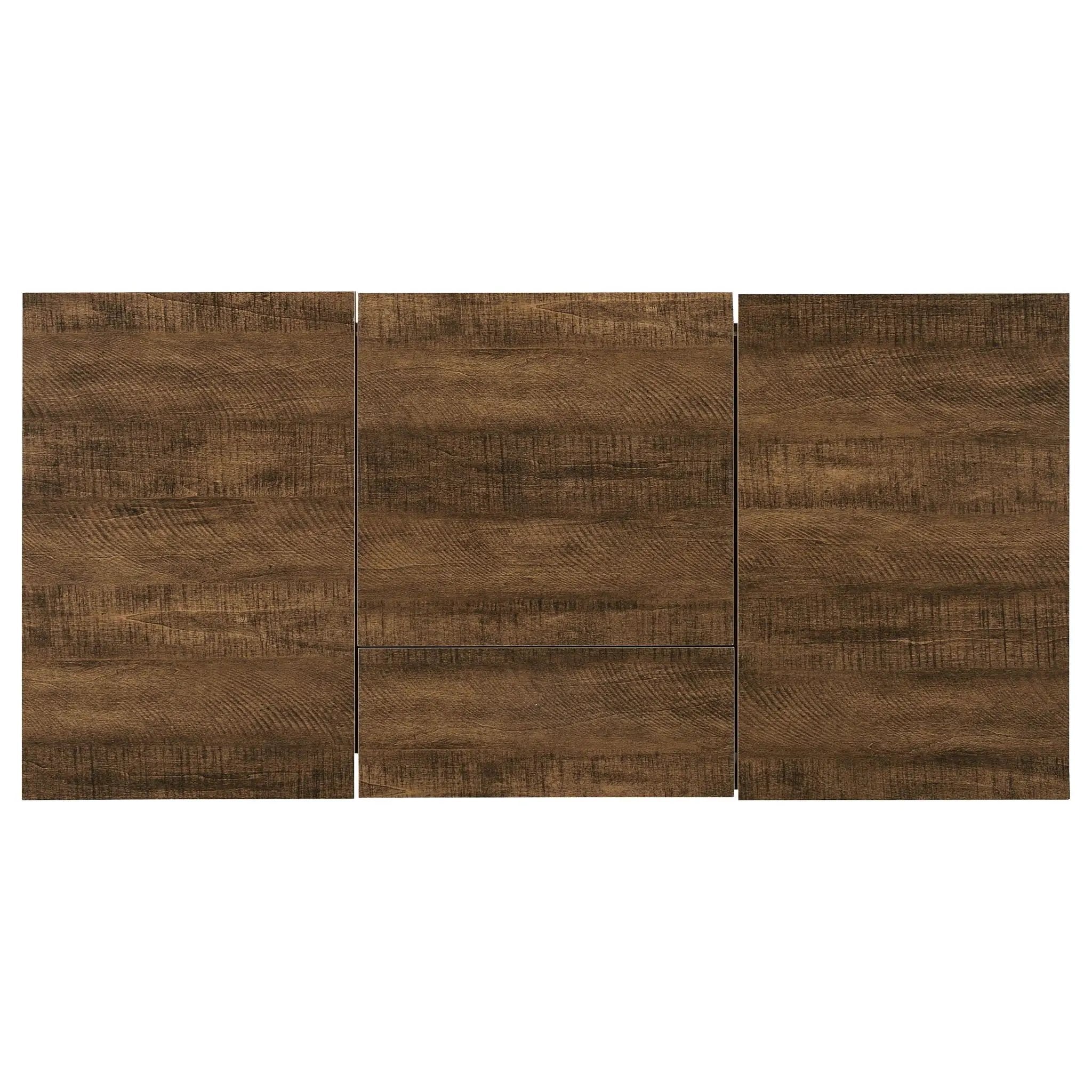Writing Desk With 4 Hidden Storages - Brown