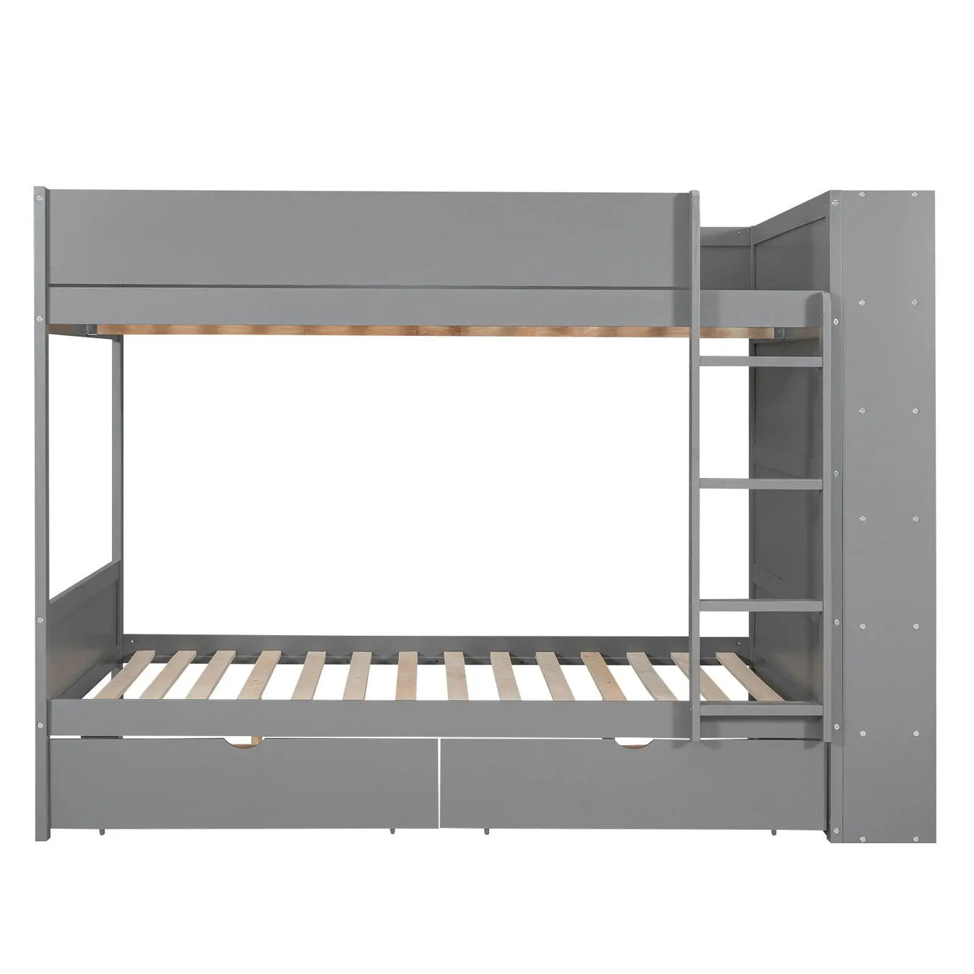 Bunk Bed With 2 Drawers And Multi Layer Cabinet by Unique Piece Furniture