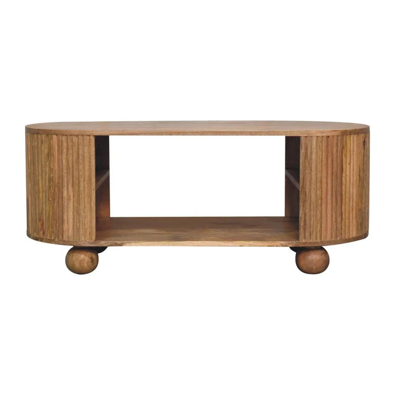 Soba - Ball Open Coffee Table - Oak by HouseOfZazla