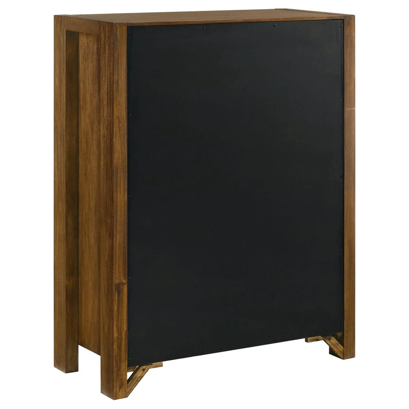 Adderley 5-drawer Bedroom Chest of Drawers Warm Brown by Unique Piece Furniture