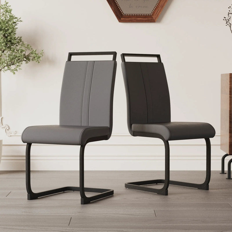 Modern Dining Chairs With High Back Upholstered Design Metal Legs by Unique Piece Furniture