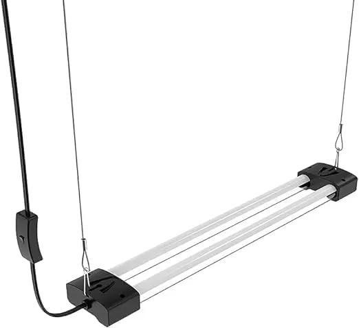 DYMOND BoostGro LED Grow Light Full Spectrum Linkable 5000K Daylight + 660nm Red Indoor Plant Lighting Fixture (2 FT, Black) by GreenHaven Gardens