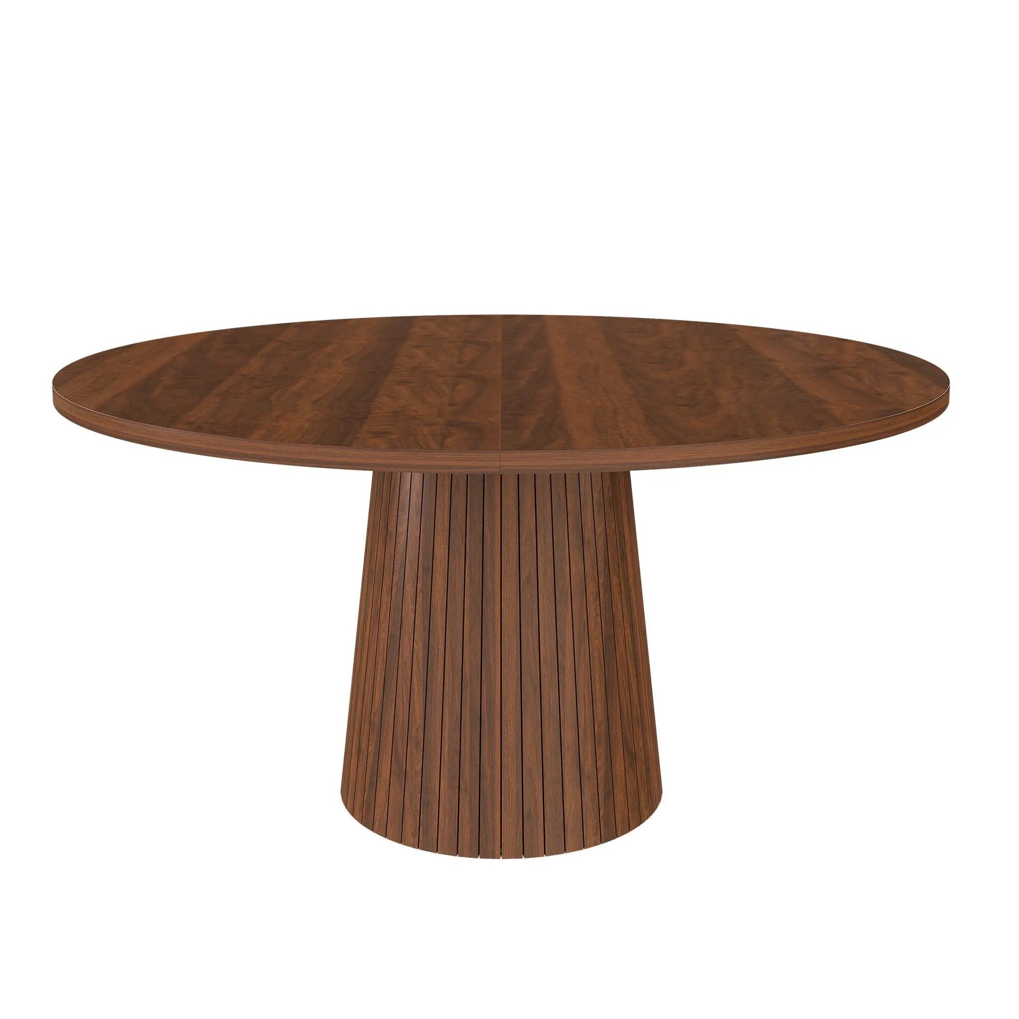 47 Inch Round MDF Dining Table for 4, Modern Farmhouse Style by HouseOfZazla