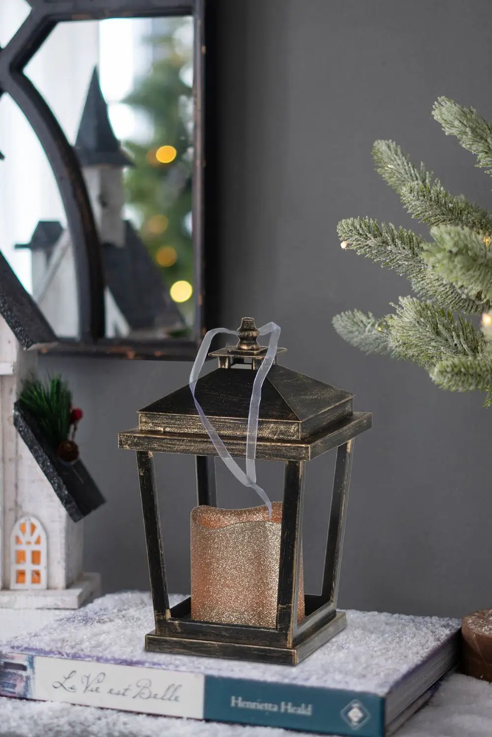 Menifee - Lantern With Led Candle (Set of 2) by HouseOfZazla