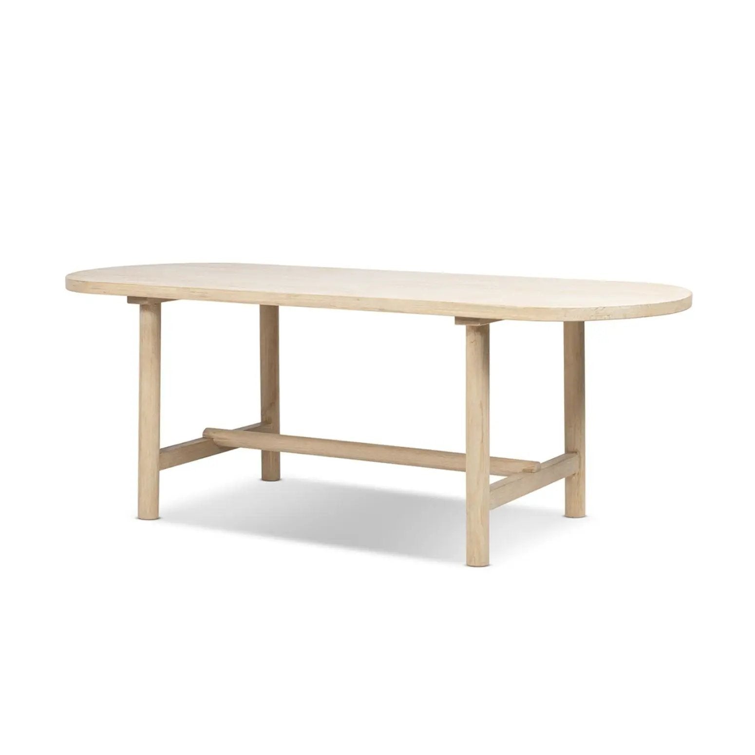 Milo - 8 Seat Oval Dining Table - Natural by HouseOfZazla