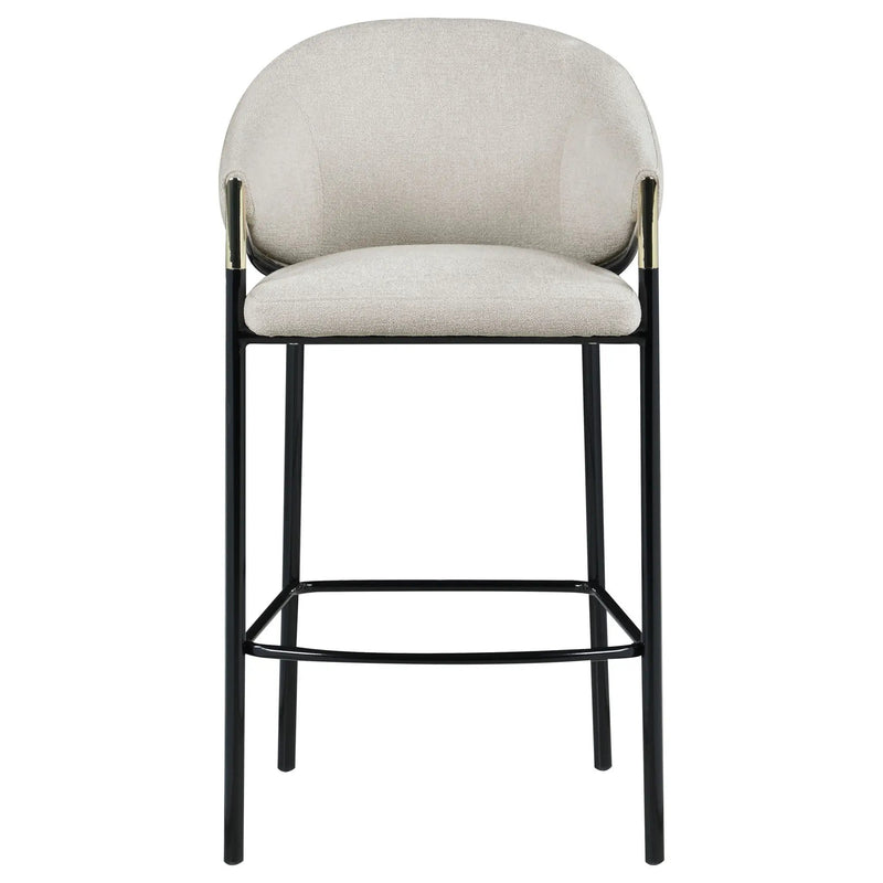Chadwick Fabric Upholstered Bar Chair Beige (Set of 2) by Unique Piece Furniture