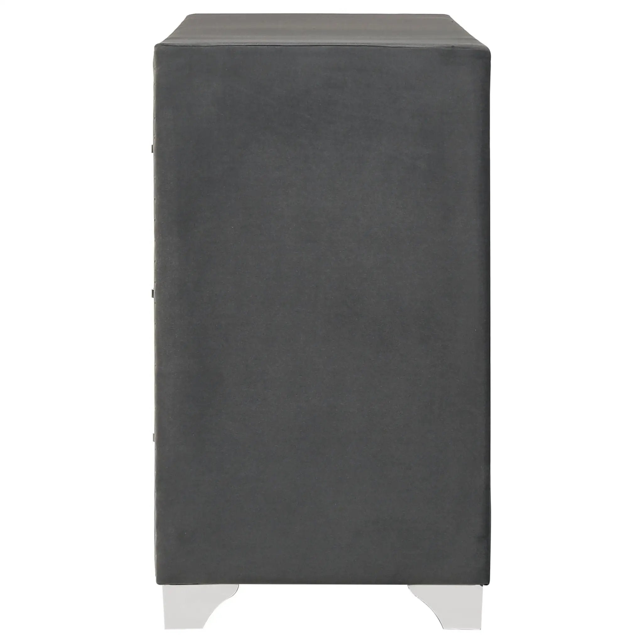 Melody 6-drawer Upholstered Dresser Grey by Unique Piece Furniture