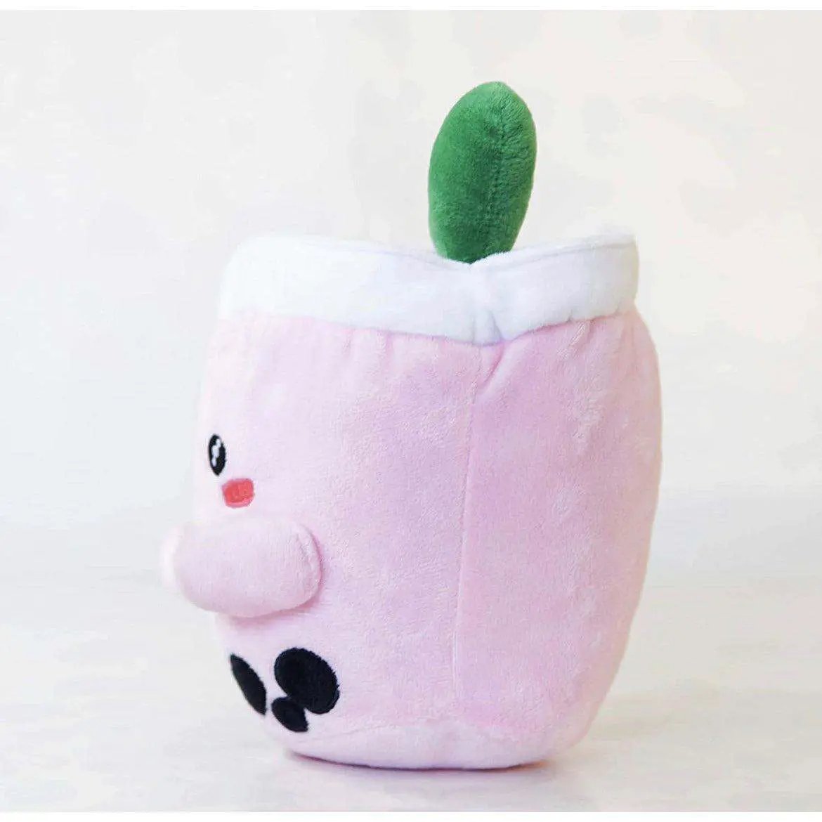 ABC Boba Tea Plush Pink Berry Cute Stuffed Animal Toy 10" by Selzalot