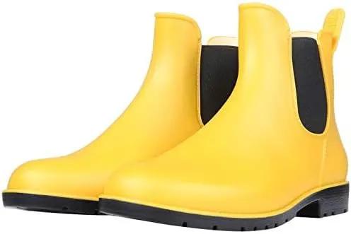 Asgard Women's Ankle Rain Boots Waterproof Chelsea Boots by GreenHaven Gardens