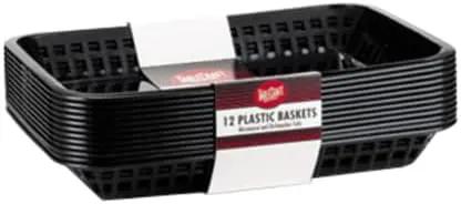 TableCraft Products C1079BK Cash and Carry Grande Basket, Large, Black (Pack of 12) by GreenHaven Gardens