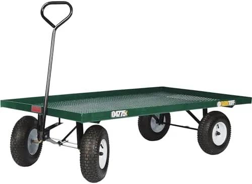 Millside Industries Steel Flatbed Garden Wagon - 800-Lb. Capacity, 60in.L x 36in.W, Model Number 04775 by GreenHaven Gardens