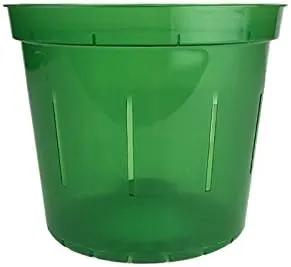 rePotme 3 inch Orchid Pot 3 Pack - Slotted Orchid Pots with Holes for Repotting (Green Emerald) by GreenHaven Gardens