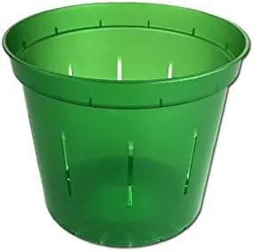 rePotme 3 inch Orchid Pot 3 Pack - Slotted Orchid Pots with Holes for Repotting (Green Emerald) by GreenHaven Gardens