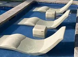 Aqua Outdoors - in-Pool Chaise Lounger - Inside Pool & Sun Shelf Lounge Chair - Designed for Water Depths Up to 9” - Compatible with All Types - Poolside & Sun Deck Tanning - White Granite by GreenHaven Gardens