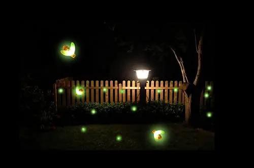 Solar Powered Firefly Lights, 9 LED Firefly Automated Pulsating String Light Chasing Firefly Lights Lantern Solar Outdoor Waterproof(2 Pack) by GreenHaven Gardens