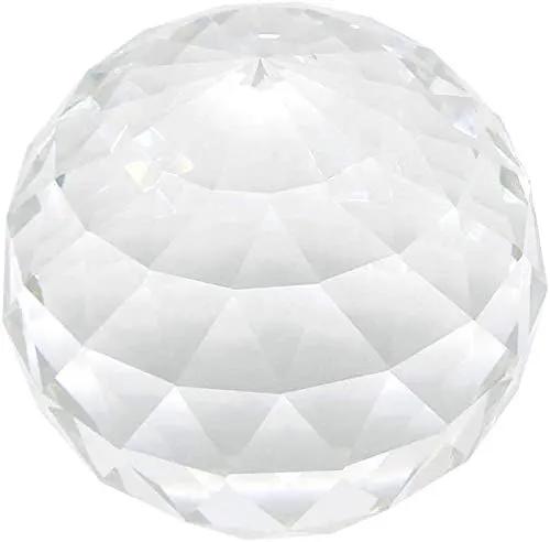 2 Pack Clear Glass Crystal Ball Prisms Window Rainbow Maker Sphere Faceted Gazing Ball Prism Prism Suncatcher for Home Décor, Feng Shui, (60mm /2.36inch, 2 pcs) by GreenHaven Gardens