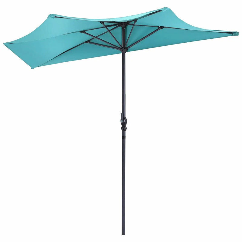 9Ft Patio Bistro Half Round Umbrella by DirectDeals