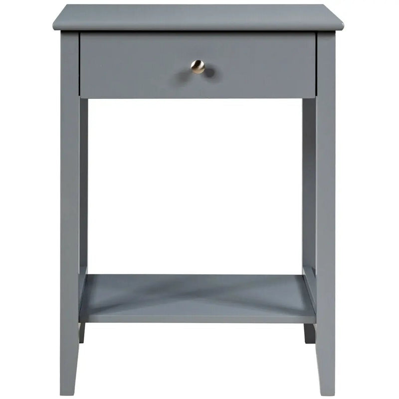 Wooden Nightstand End Table Storage Display by DirectDeals