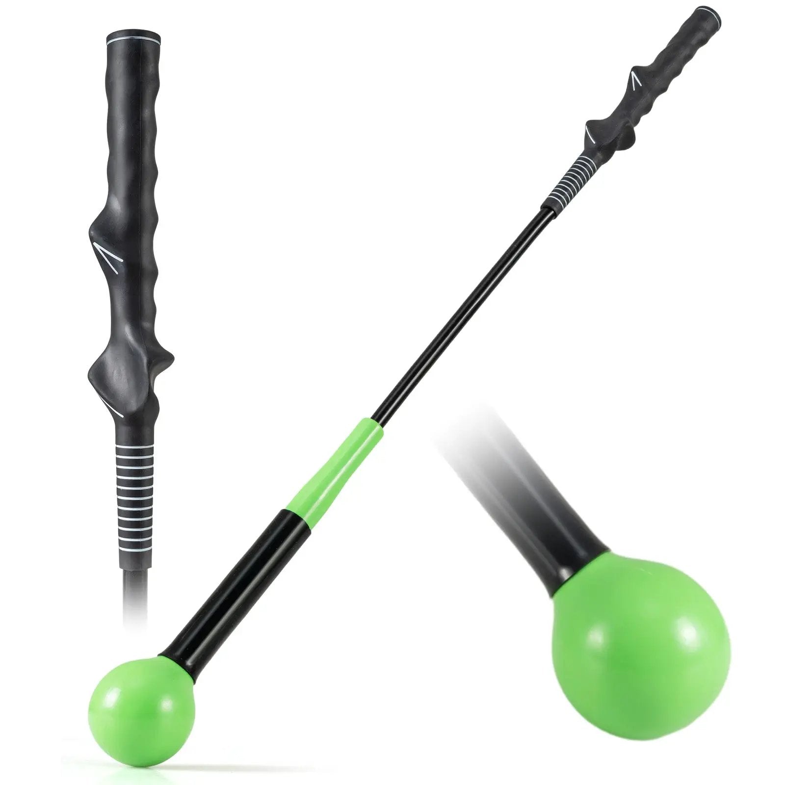 31.5 Inch Golf Swing Trainer Aid with Weighted Head for Grip Rhythm Balance by DirectDeals