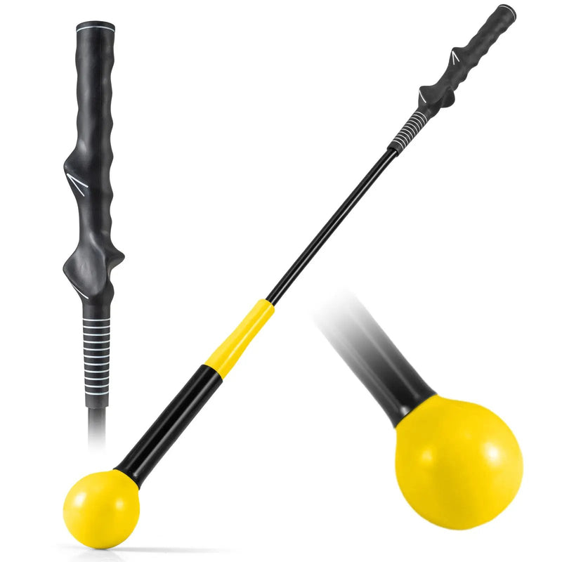 31.5 Inch Golf Swing Trainer Aid with Weighted Head for Grip Rhythm Balance by DirectDeals