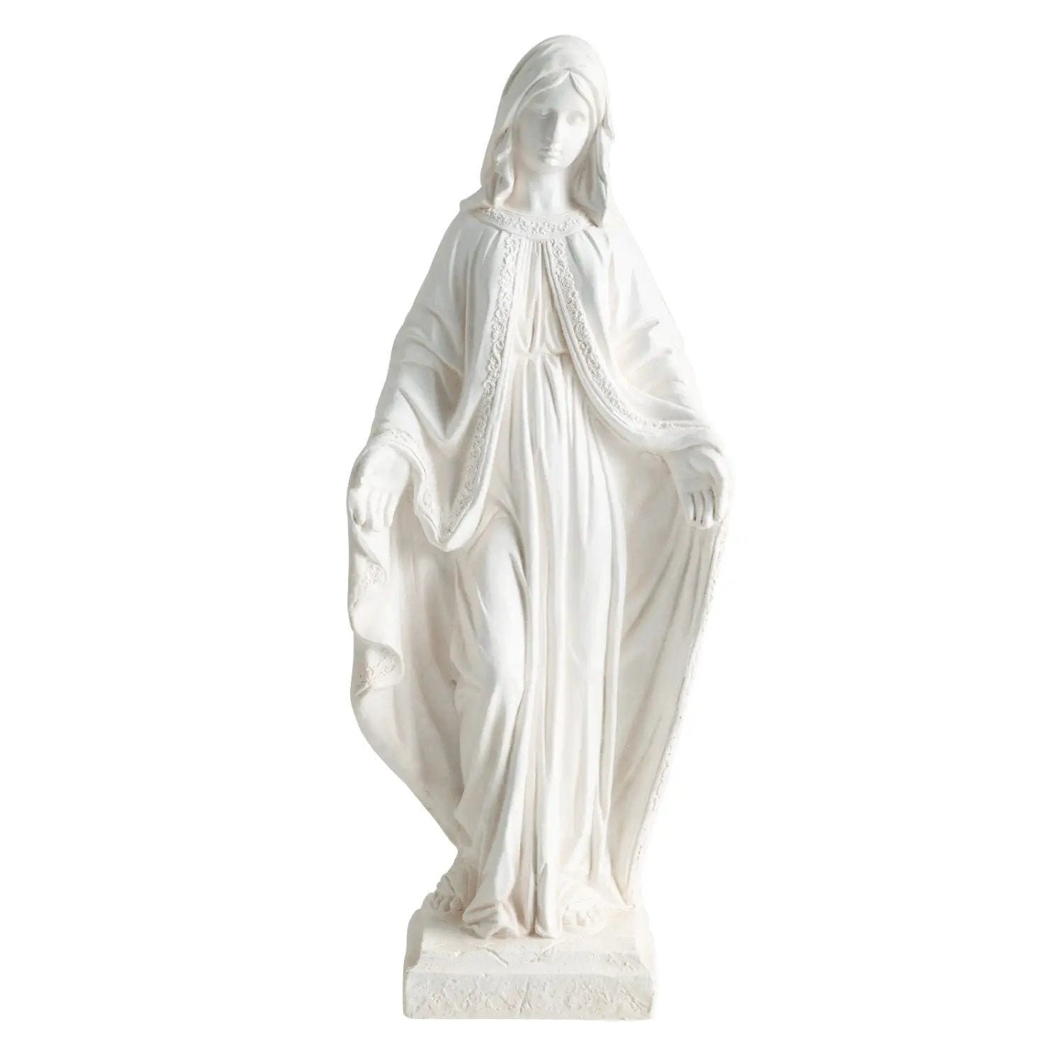 31.5 Inch Virgin Mary Statue with Aged Finish for Yard Patio by DirectDeals