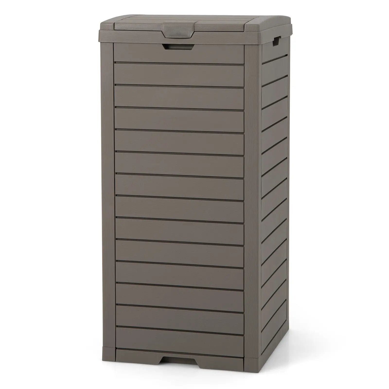 31 Gallon Large Outdoor Trash Can with Lid and Pull by DirectDeals