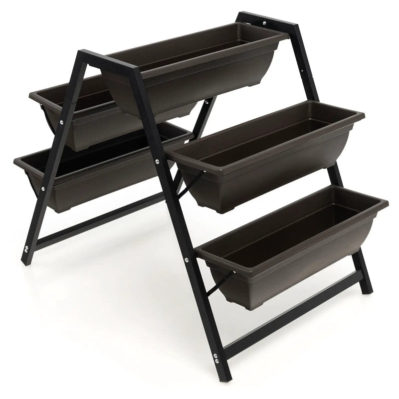 3-Tier Vertical Raised Garden Bed with 5 Plant Boxes by DirectDeals