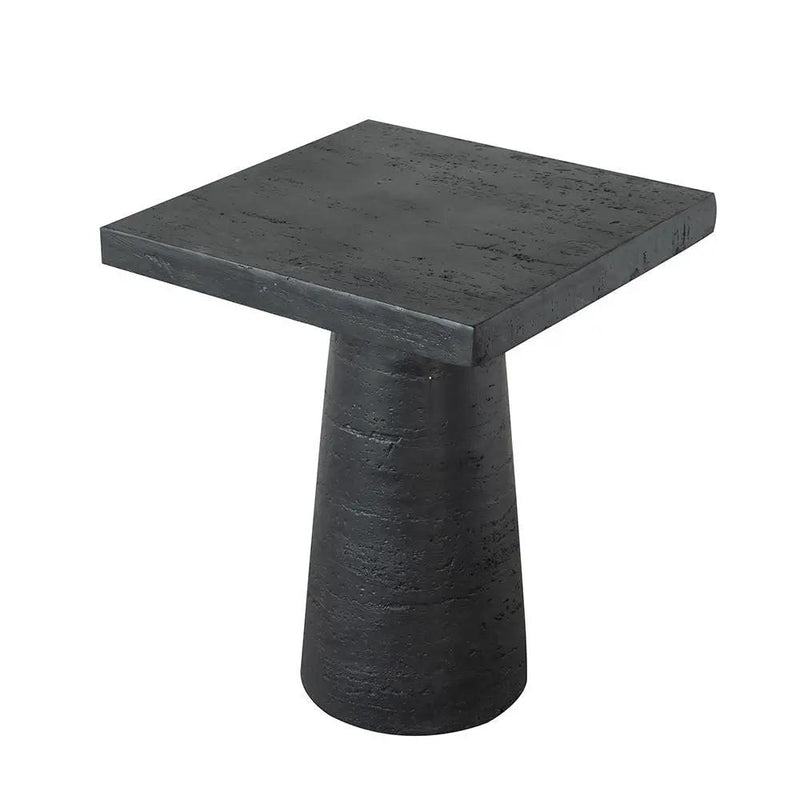Square Side Table With Pedestal Base by Unique Piece Furniture