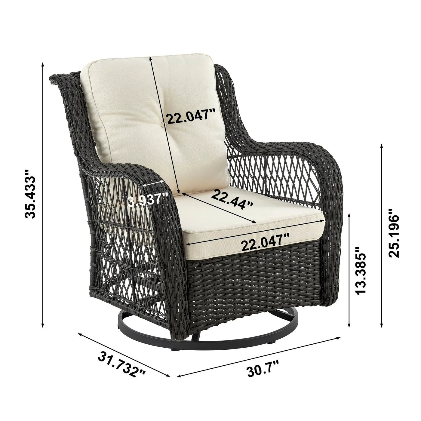 Fruttuo - 3 Piece Outdoor Patio Set by HouseOfZazla