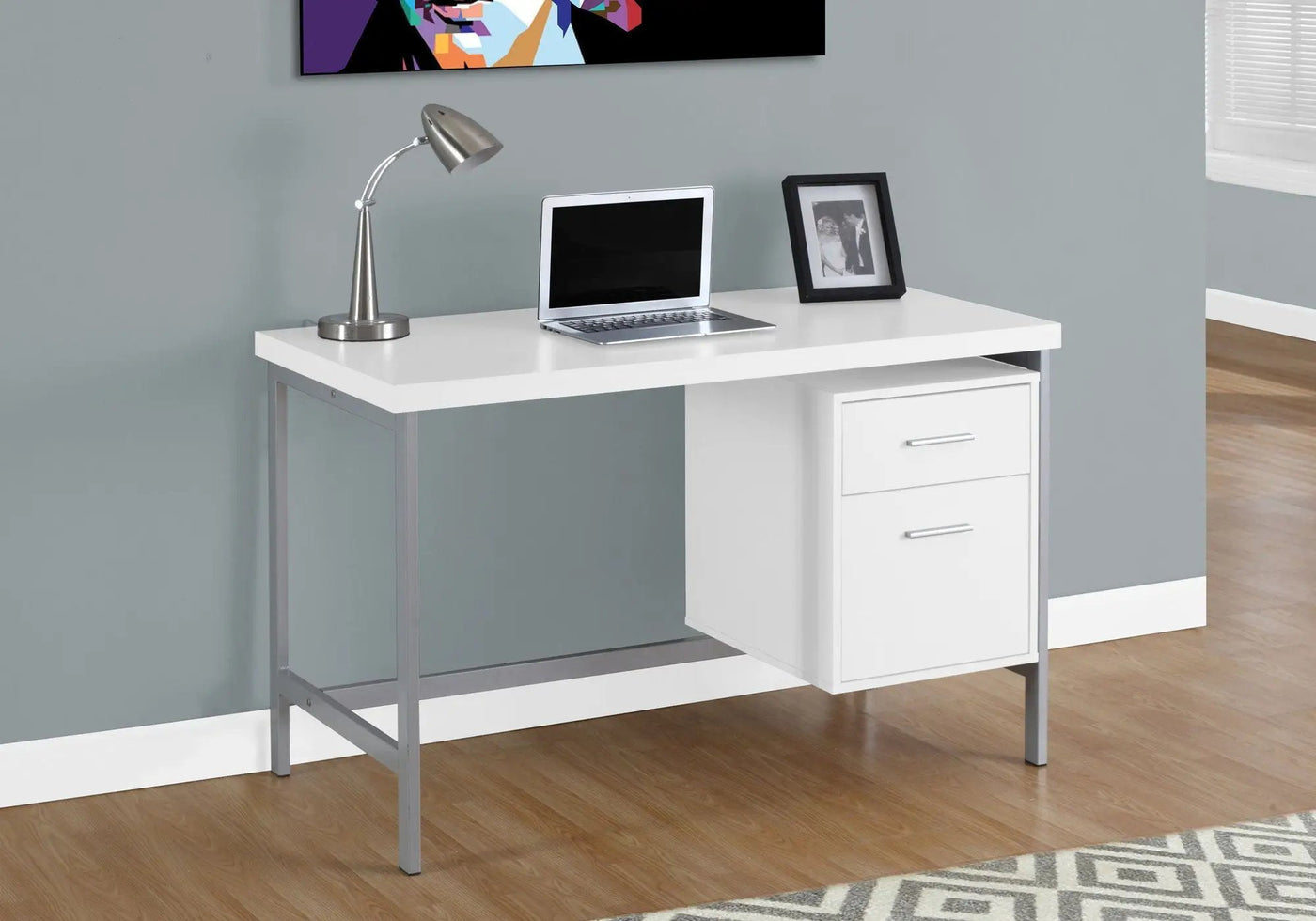 Computer Desk For Home Office, Left or Right Setup, With Storage Drawers by HouseOfZazla