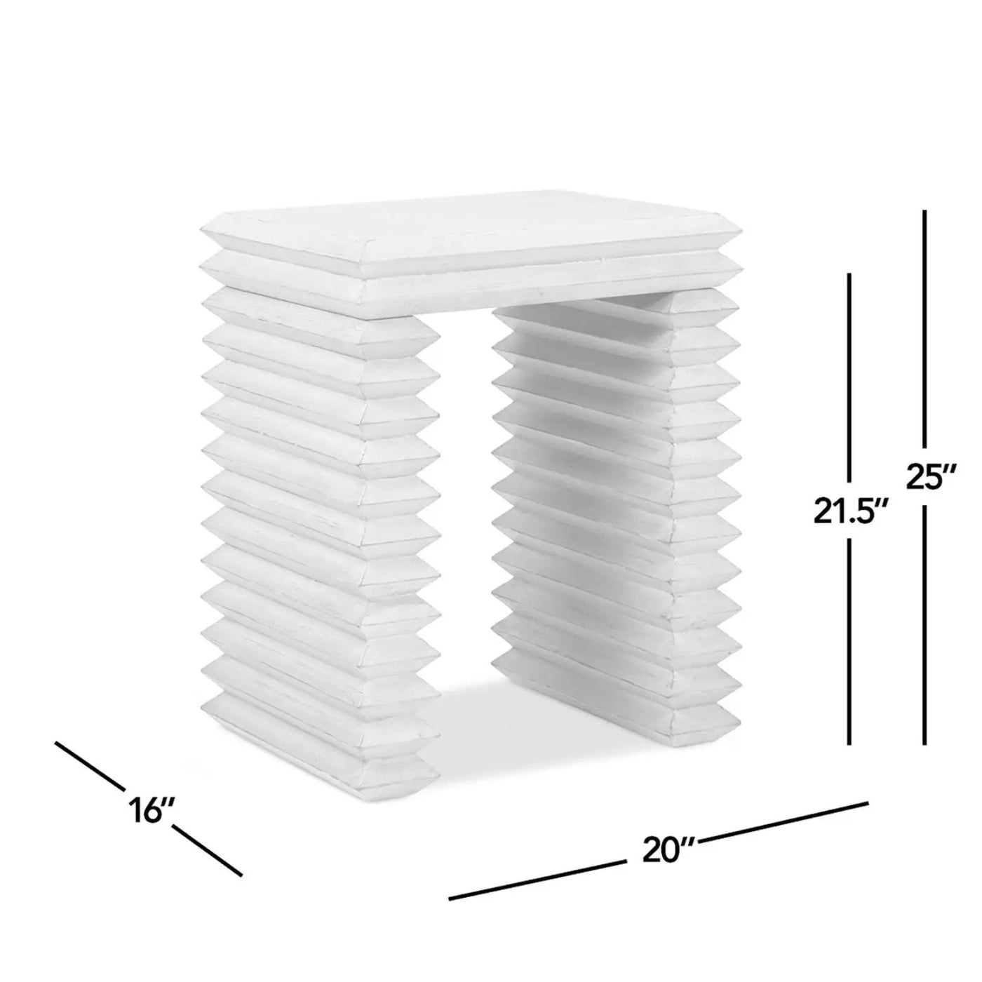 Veda - Geometric Waterfall Table by HouseOfZazla