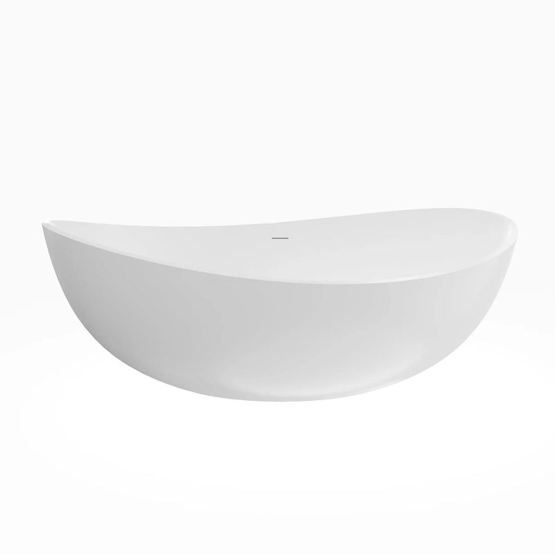 70 Inch Freestanding Solid Surface Soaking Bathtub by HouseOfZazla