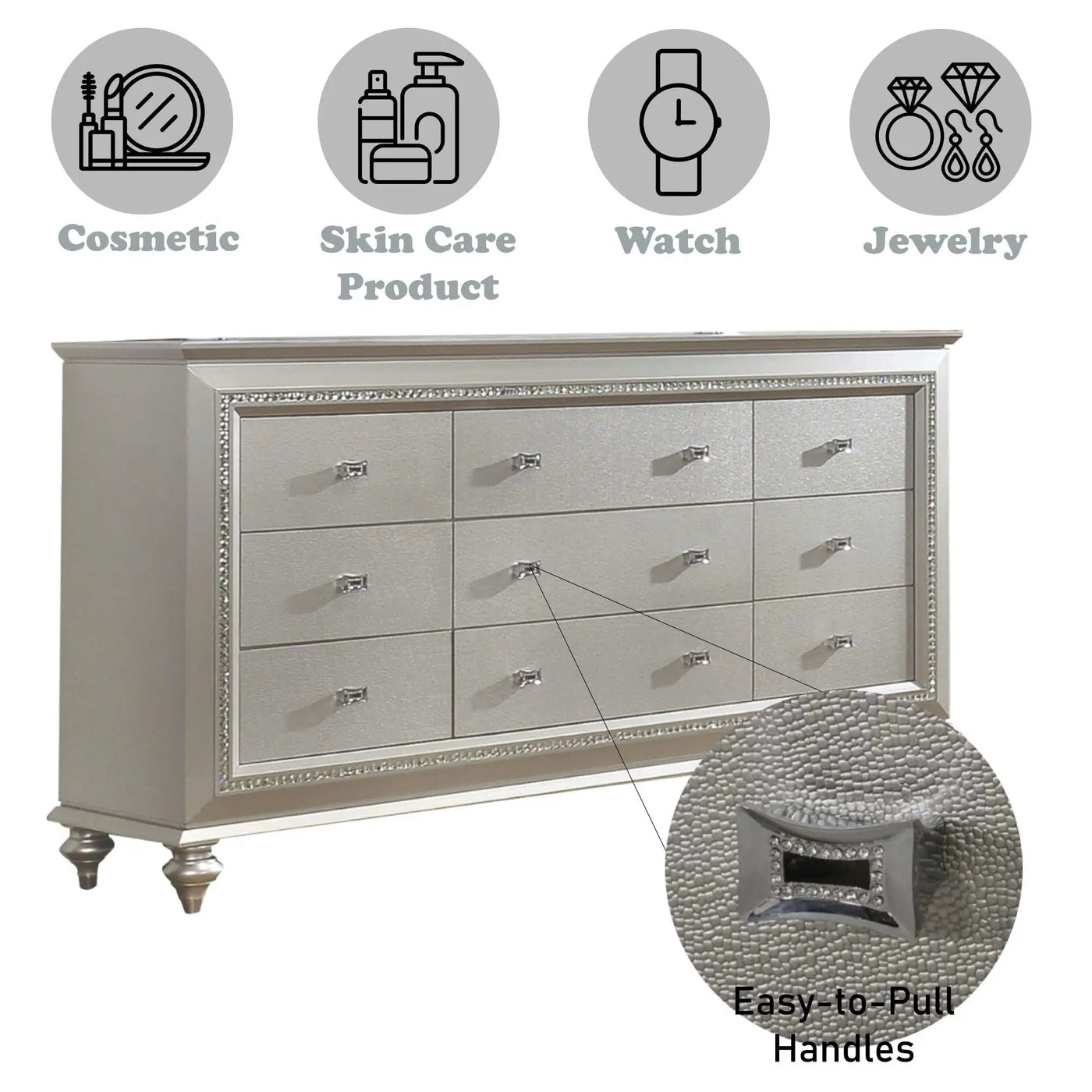Kaitlyn - Elegant Design Dresser by Unique Piece Furniture