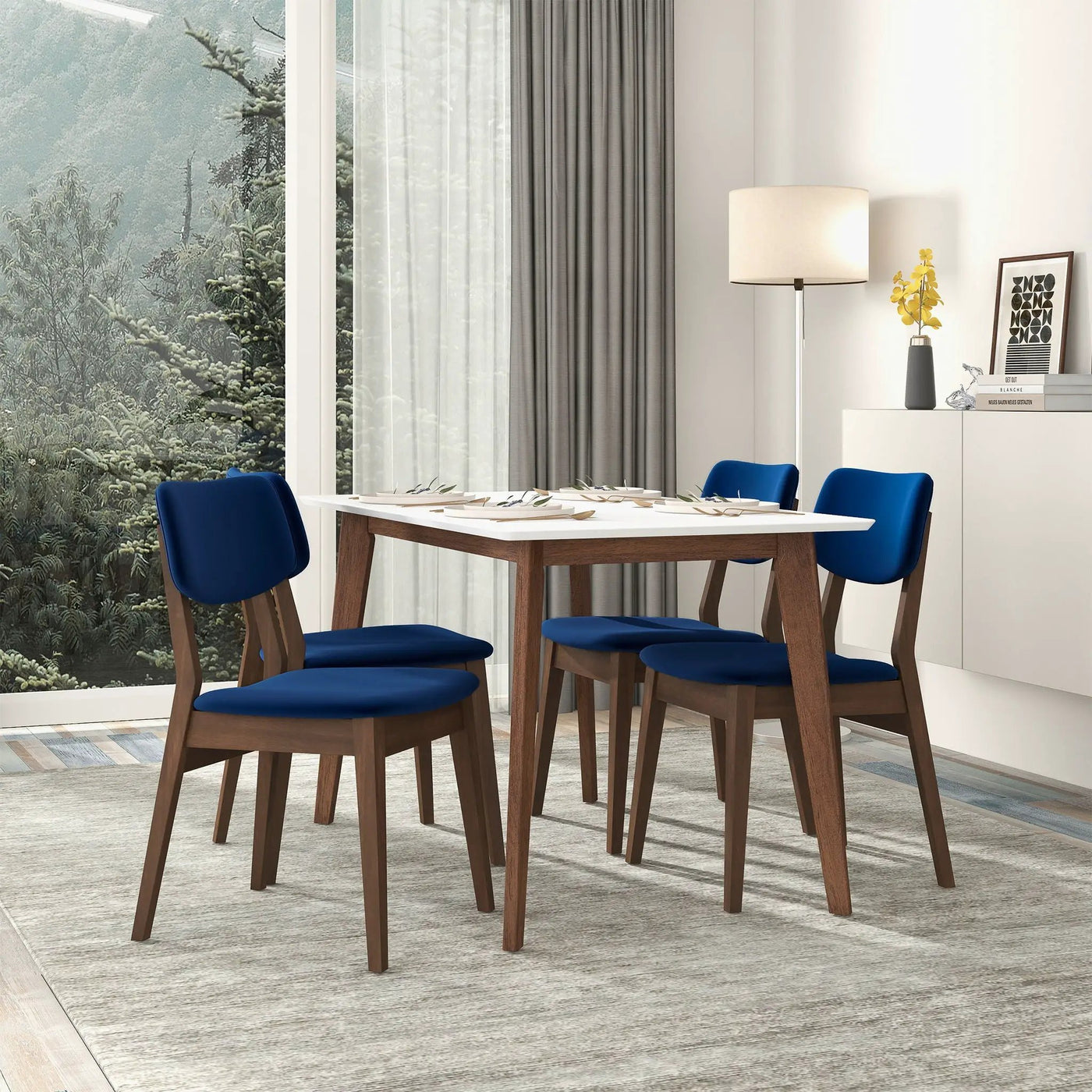 Carlos - Solid Back Side Chair (Set of 2) by HouseOfZazla